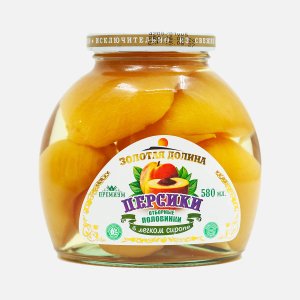 Персики Золотая долина в лекг сироп ст/б 530г