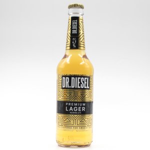 Пиво Доктор Дизель Премиум Лагер светлое пастеризованное 4.7% ст/б 0,45л