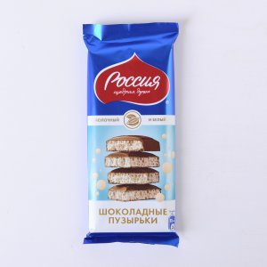 Шоколад Россия пористый молочный/белый 75г