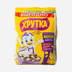 Завтрак Хрутка Дуо шоколадный м/у 650г