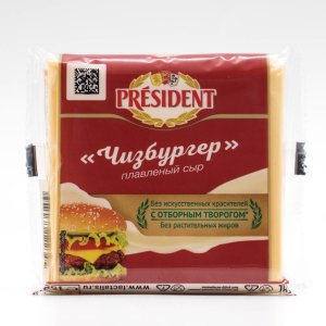 Сыр Президент плавленный Чизбургер слайсы 40% 150г
