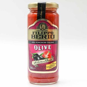 Соус Филиппо Берио томатный с оливками ст/б 340г