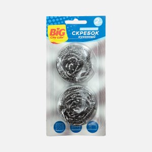 Скребок Биг Сити кухонный нерж сталь 19,5см 2шт
