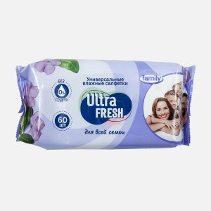 Салфетки Ультра Фреш для всей семьи 60шт