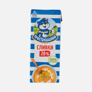 Сливки Простоквашино питьевые ультрапаст 20% т/п 200г