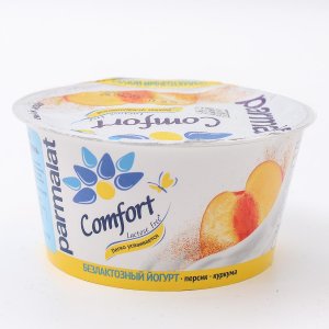 Йогурт Пармалат Комфорт Персик/куркума безлактозный 3% 130г