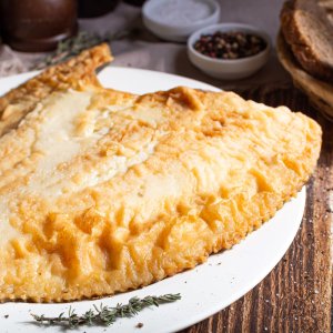 Камбала жареная вес