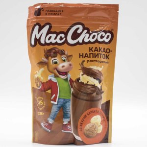 Какао-напиток МакШоко со вкусом банана/печенья растворимый 235г