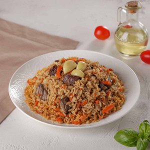 Плов с говядиной вес