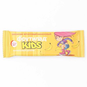 Батончик Фрутилад Кидс Банановый драйв без сахара 25г