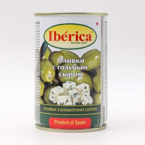 Оливки Иберика с голубом сыром ж/б/кл 300г