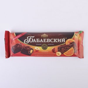 Шоколад Бабаевский Апельсиновый брауни с целым фундуком 165г