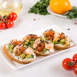 Брускетта с креветкой 70г 