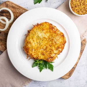 Шницель из говядины в картофельной панировке жареный вес