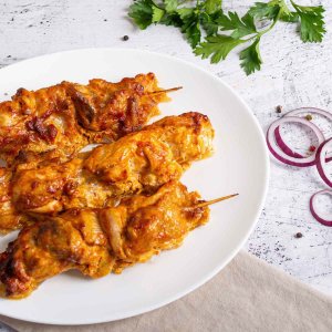 Курица на шпажке жареная вес