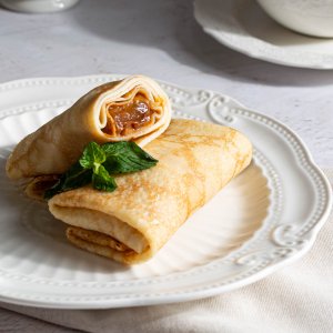 Блинчики с вареным сгущенным молоком вес