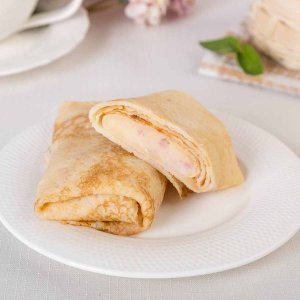 Блинчики с ветчиной и сыром вес