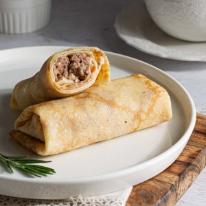 Блинчики с курицей и говядиной вес