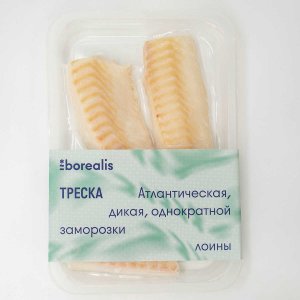 Треска Бореалис атлантич филе спинка б/кожи б/кост с/м в/у 400г