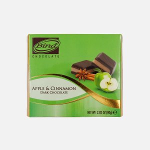 Шоколад Байнд темный со вкусом корицы и яблока 80г