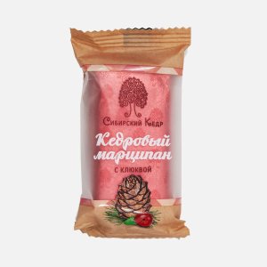 Конфеты Сибирский кедр Кедровый марципан с клюквой 40г