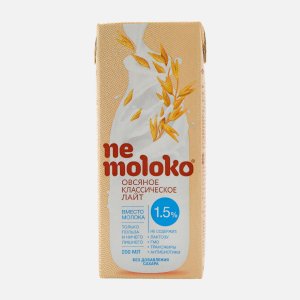 Напиток Немолоко овсяный Классический Лайт т/п 200мл