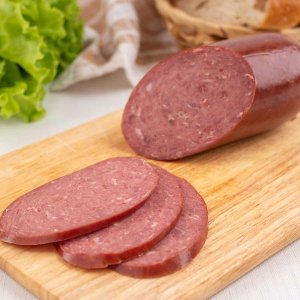 Колбаса Колбасный цех Бахетле Сервелат Зернистый п/к вес