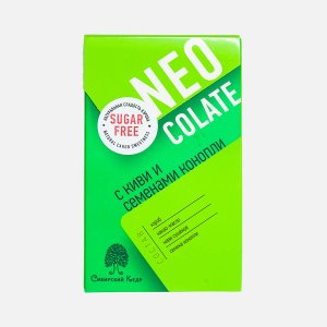 Шоколад Сибирский кедр без сахара с коноплей/киви 30г