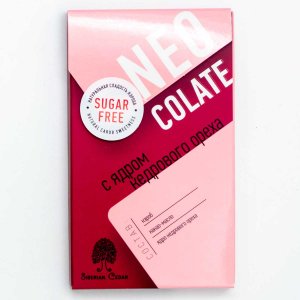 Шоколад Сибирский кедр без сахара с ядром кедрового ореха 30г