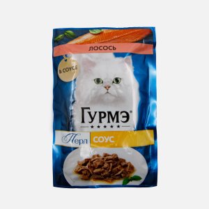 Корм Гурмэ Перл Лосось в соусе пауч 75г