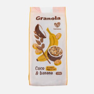 Мюсли Кернеко Гранола запеченные с бананом и кокосовой стружкой 270г