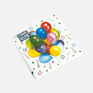 Салфетки Арт Букет Веселый праздник бум 33*33 3сл 20 лист