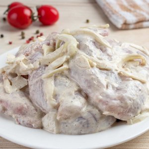 Шашлык из мякоти бедра цыпленка п/ф 1кг вес