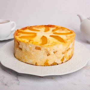 Запеканка из творога с персиками вес
