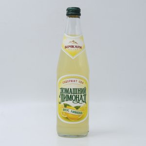 Напиток Бочкари Домашний Лимонад Лимон газированный ст/б 0,45л