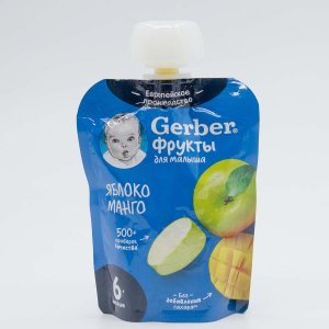 Пюре Гербер Яблоко/манго с 6мес 90г