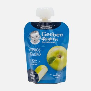 Пюре Гербер Спелое яблоко с 4мес дой/пак 90г