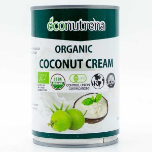 Сливки кокосовые Эконутрена органические 22% ж/б 400мл