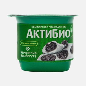 Биойогурт АктиБио Чернослив обогащенный 2.9% пл/ст 130г