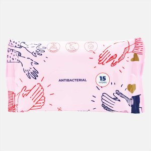 Салфетки Акинава антибактериальные с алоэ влажные 15шт