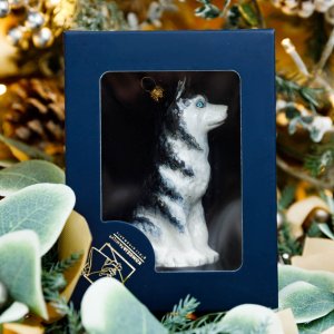 Фигурка Хаски 16х16х8см стекло 1901К00