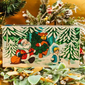 Набор фигурок Снегурка и Дед Мороз 13х1х16см стекло 5132W00