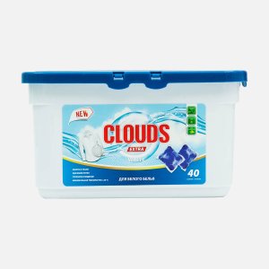 Средство Клаудс Вайт Фрезия в капсулах д/стирки бел белья 40шт