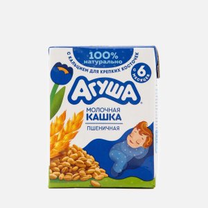 Каша Агуша Засыпай-ка Молочно-пшеничная с 6мес 1.8% 200г/190мл