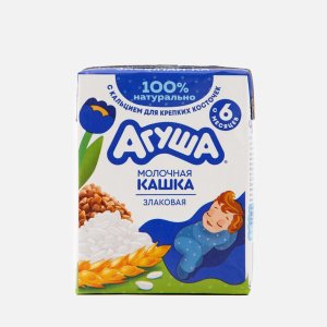 Каша Агуша Засыпай-ка Молочно-злаковая с 6мес 1.8% 200г/190мл