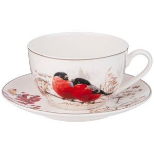 Чайная пара Лефард 300мл Лесная сказка фарфор 16х16х8см 85-1915