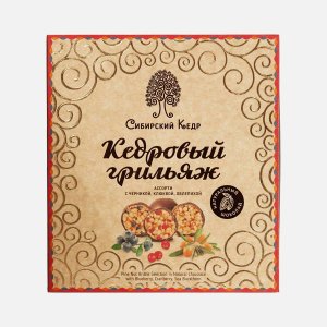 Набор конфет Сибирский кедр Кедров грильяж Ассорти клюк/чер/обл 120г