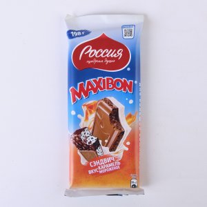 Шоколад Россия Щедрая душа Максибон сэндвич карамель/мороженое 198г