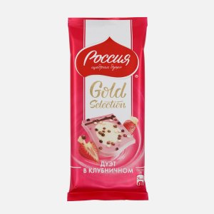 Шоколад Россия Щедрая душа Дуэт в клубничном 85г