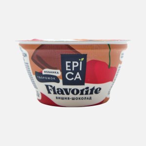 Десерт творожный Эпика Флаворит вишня/шоколад 8.1% пл/ст 130г